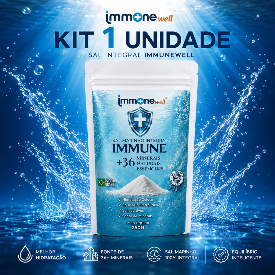 Kit Essencial Sal Integral ImmuneWell, 1 unidade 250g