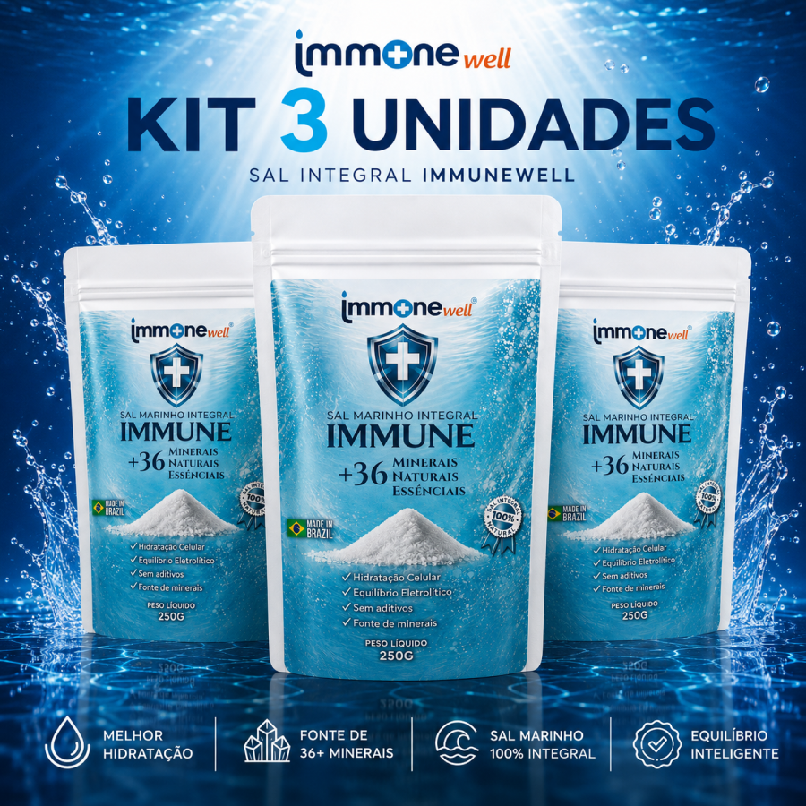 Kit Pro Sal Integral ImmuneWell, 3 unidades